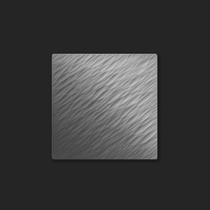 DRIFT aluminum coaster with directional grooves by 100 LAB