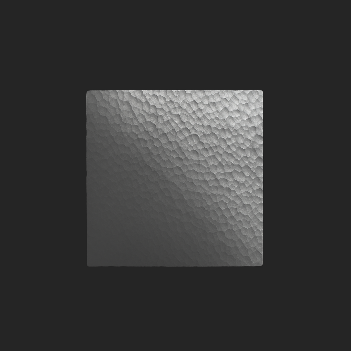 VORONOI CNC-machined aluminum coaster with a cellular surface by 100 LAB